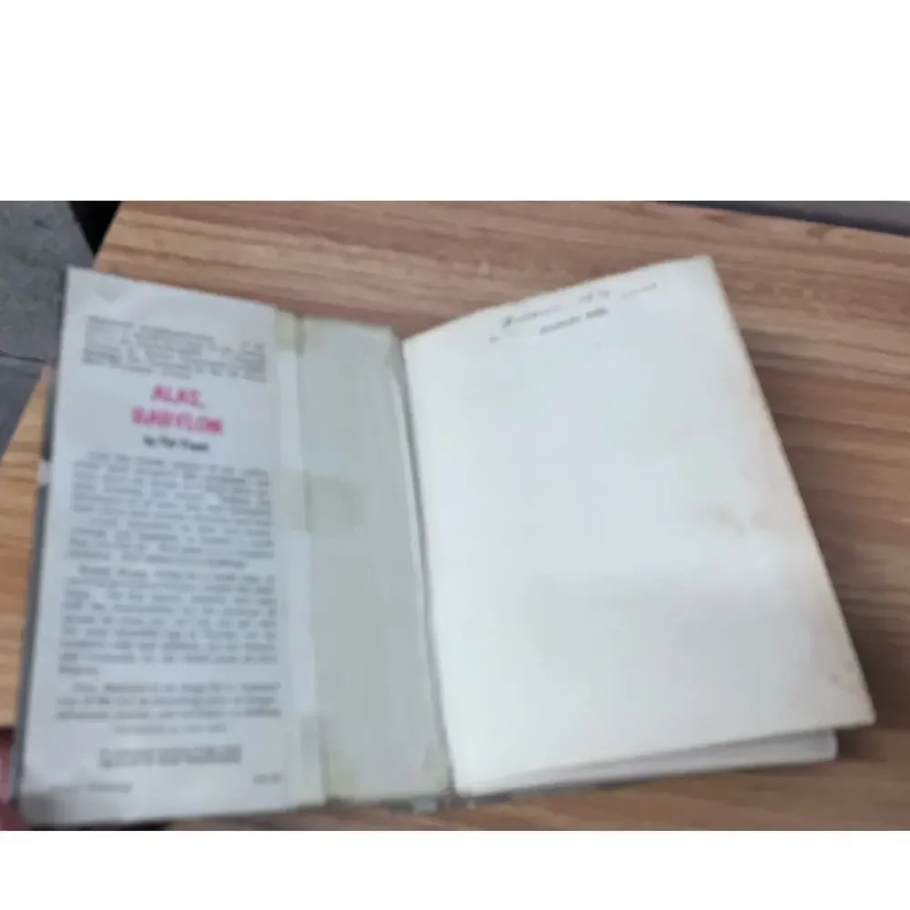 Alas, Babylon by Pat‎ Frank 1959 Hardcover 9th Printing Ex-Library
